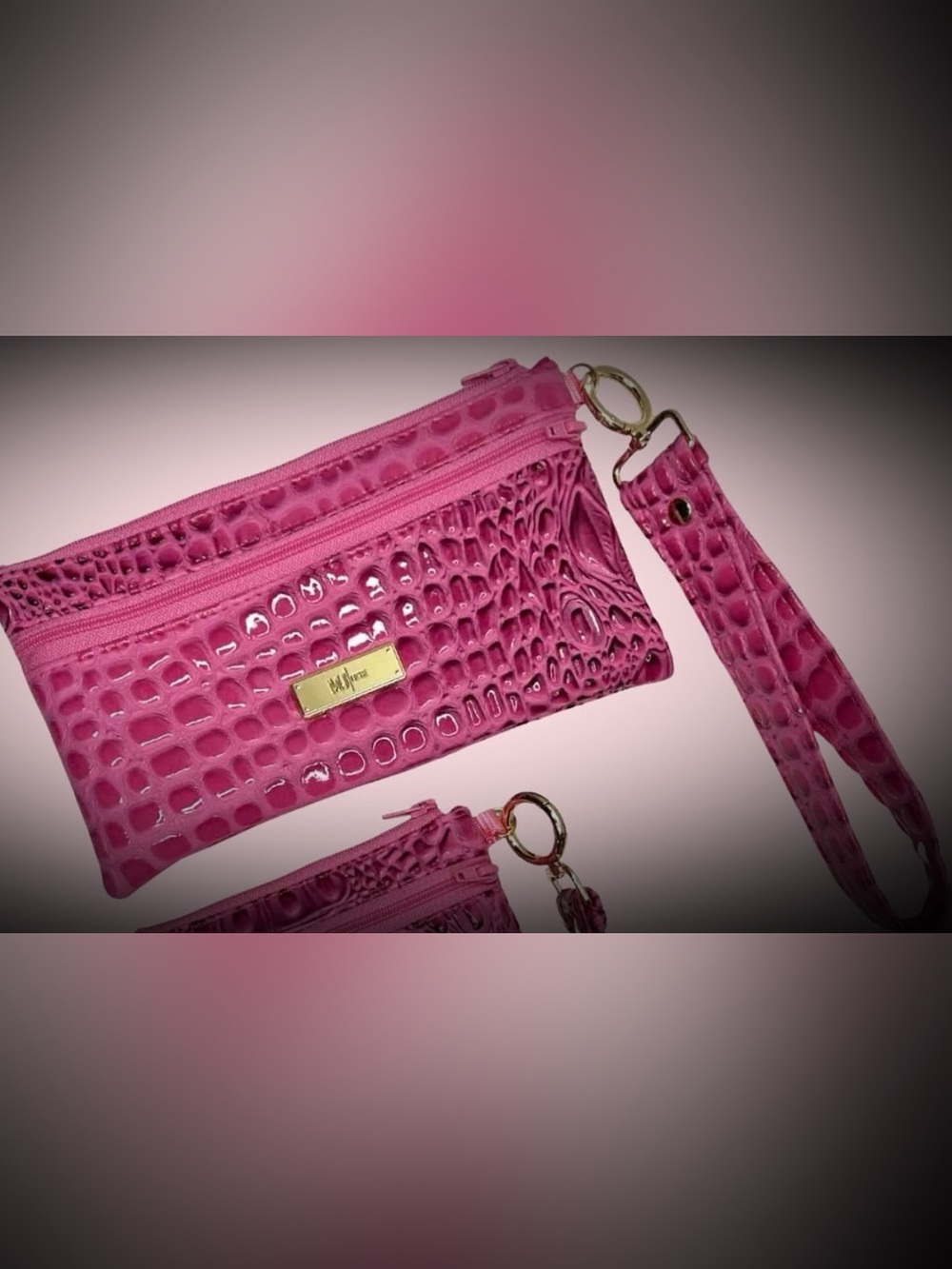 NWT MJ Demi More pink bubble gator